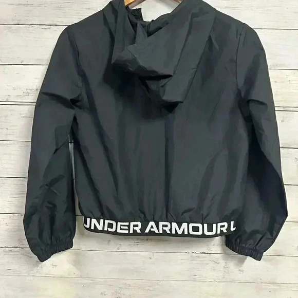 Under Armour Black Windbreaker Jacket Size M - Picture 4 of 5